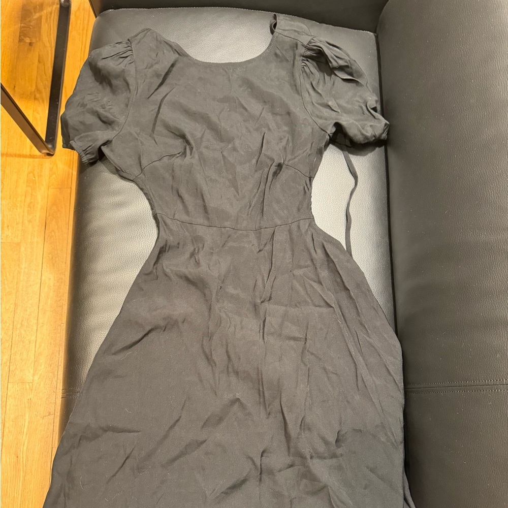 Black backless dress size small